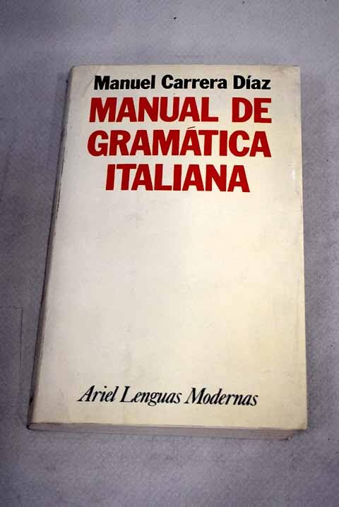 Manual de gramatica italiana