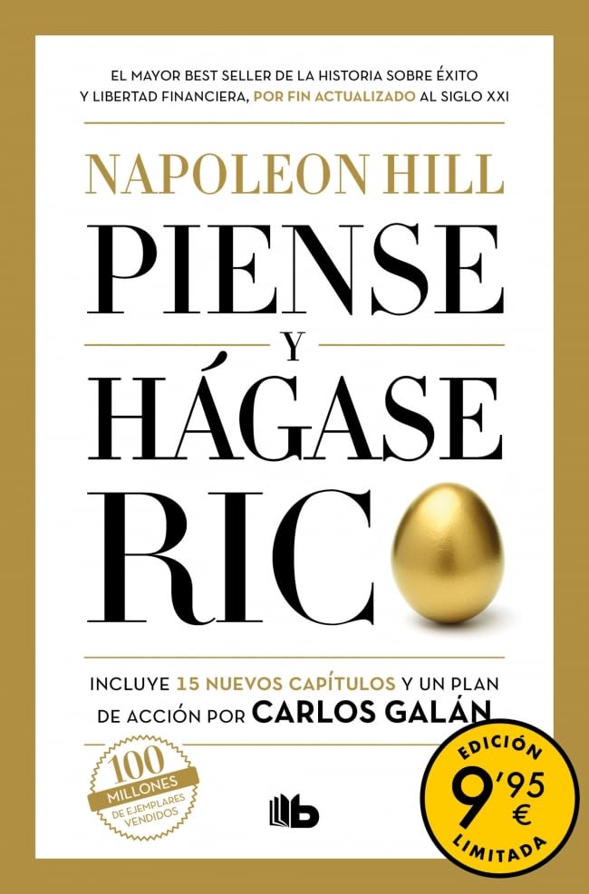 Piense y hágase rico (edición limitada · Verano): Edición completamente revisada y actualizada por Carlos Galán (Campaña Ahora por menos)