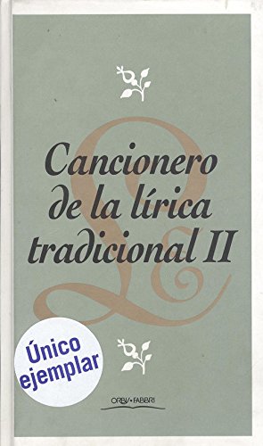 II.cancionero de la lirica tradicional