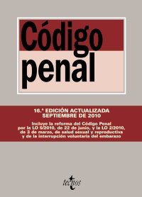 Código Penal: Ley Orgánica 10/1995, de 23 de noviembre (Derecho - Biblioteca De Textos Legales)