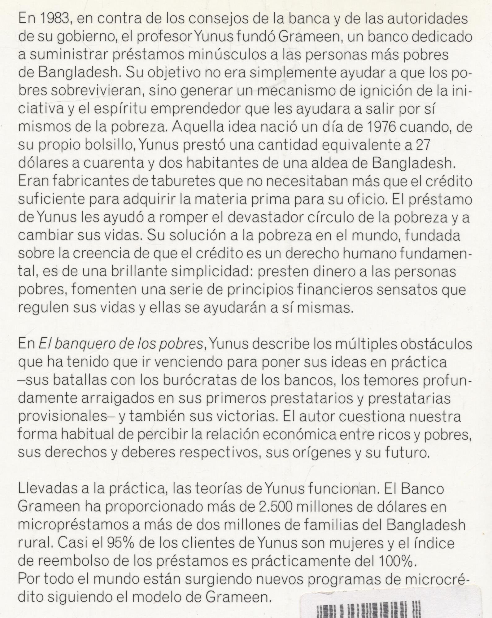El banquero de los pobres/ Banker of the Poor: Los microcreditos y la batalla contra la pobreza en el mundo / Micro Lending and the Battle Against World Poverty