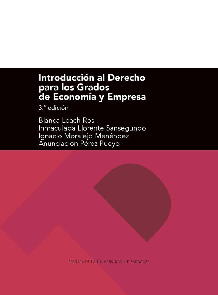 Introducción al Derecho para los Grados de Economía y Empresa