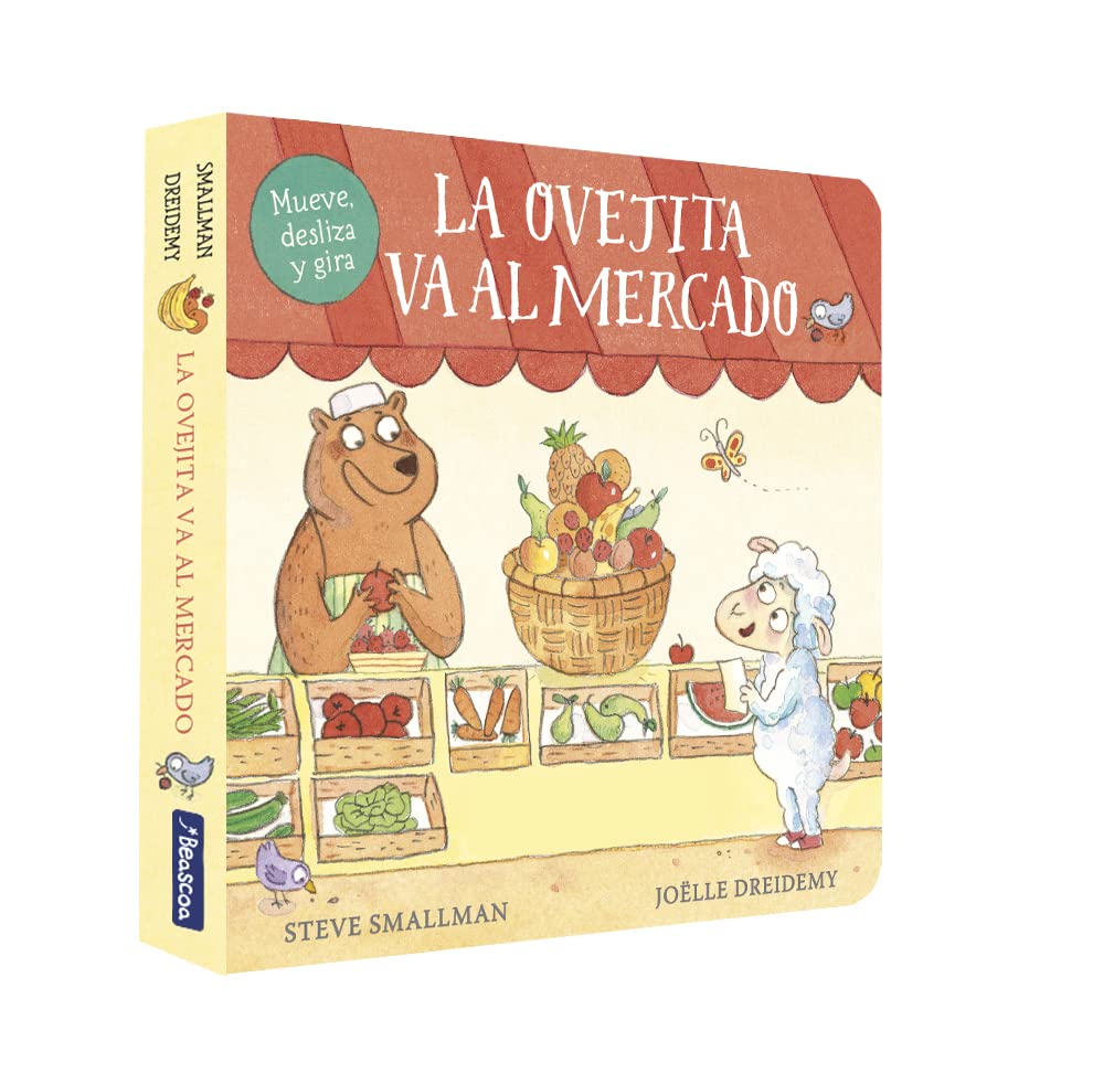 La ovejita va al mercado (La ovejita que vino a cenar. Libro de cartón con mecanismos) (Pequeñas manitas)