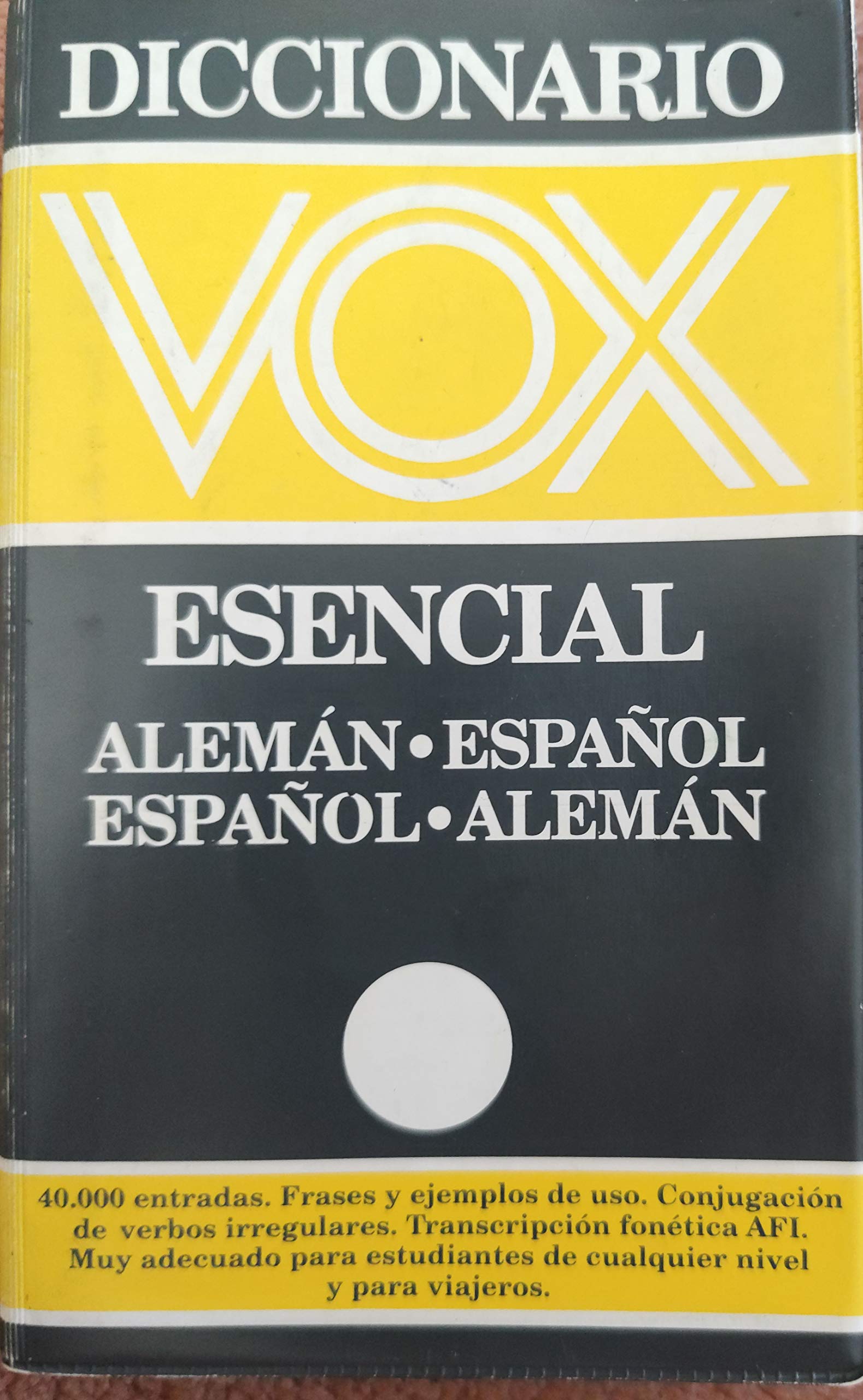 Dicc. Vox Esencial Aleman-Español-Aleman