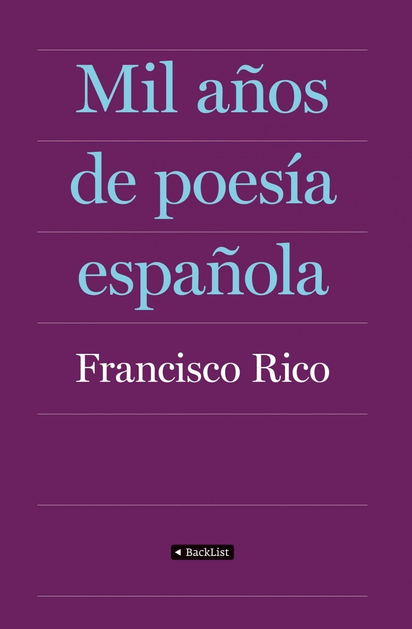 Mil años de poesía española: Edición revisada y actualizada. Una obra de referencia. (BackList Clásicos)