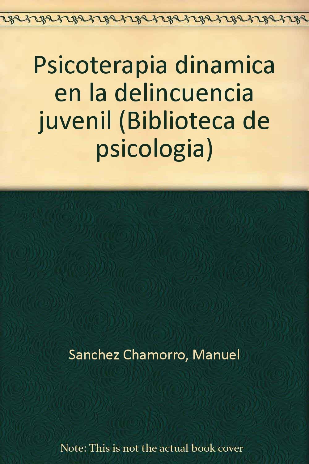 Psicoterapia dinamica en la delicuencia juvenil