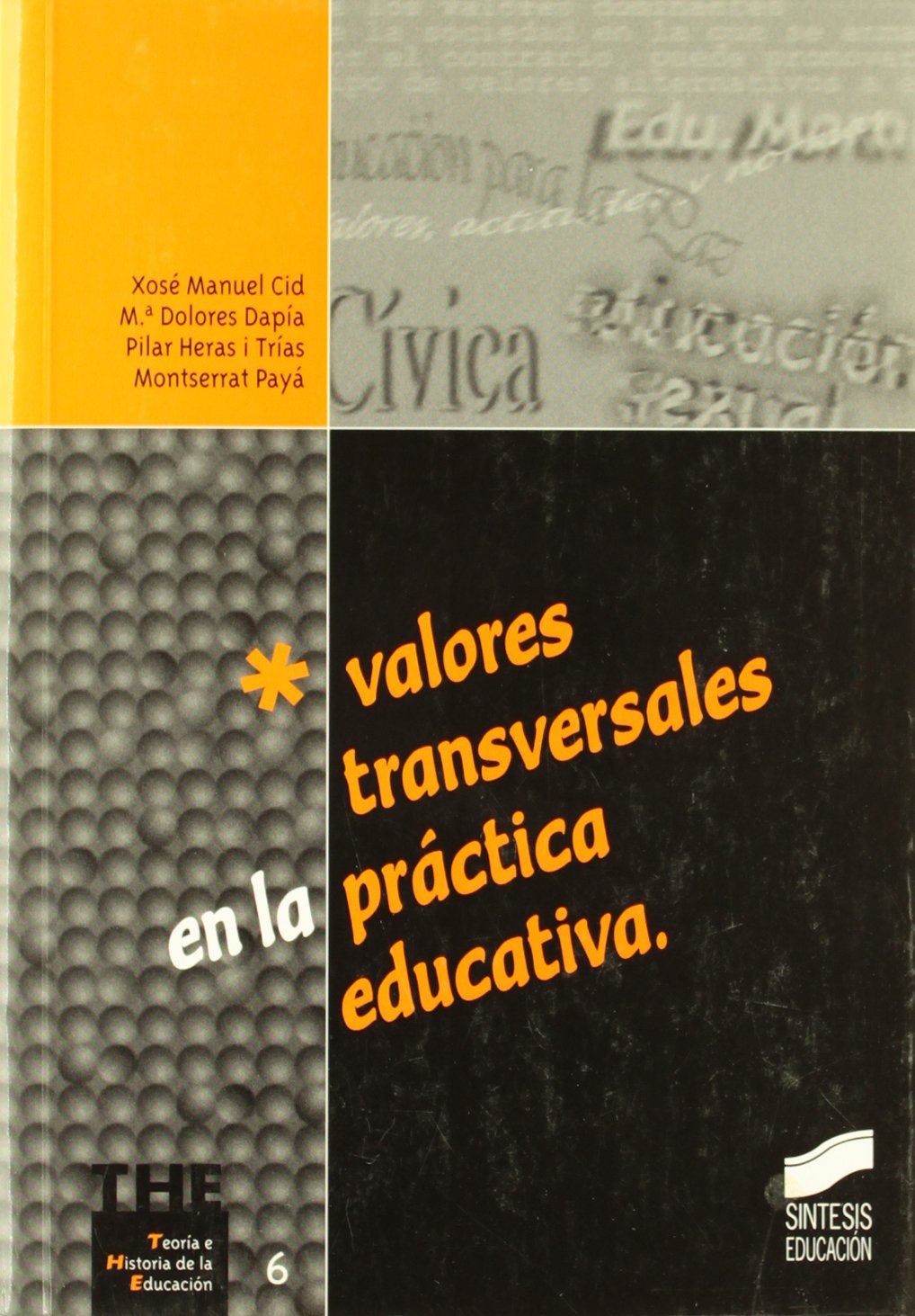 Valores transversales en la práctica educativa: 6 (Teoría e historia de la educación)