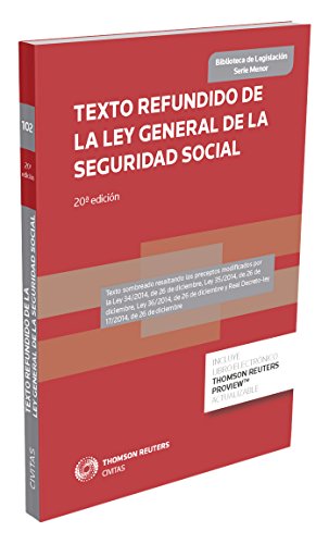 Texto Refundido De La Ley General De La Seguridad Social: 103 (Biblioteca de Legislación - Serie Menor)