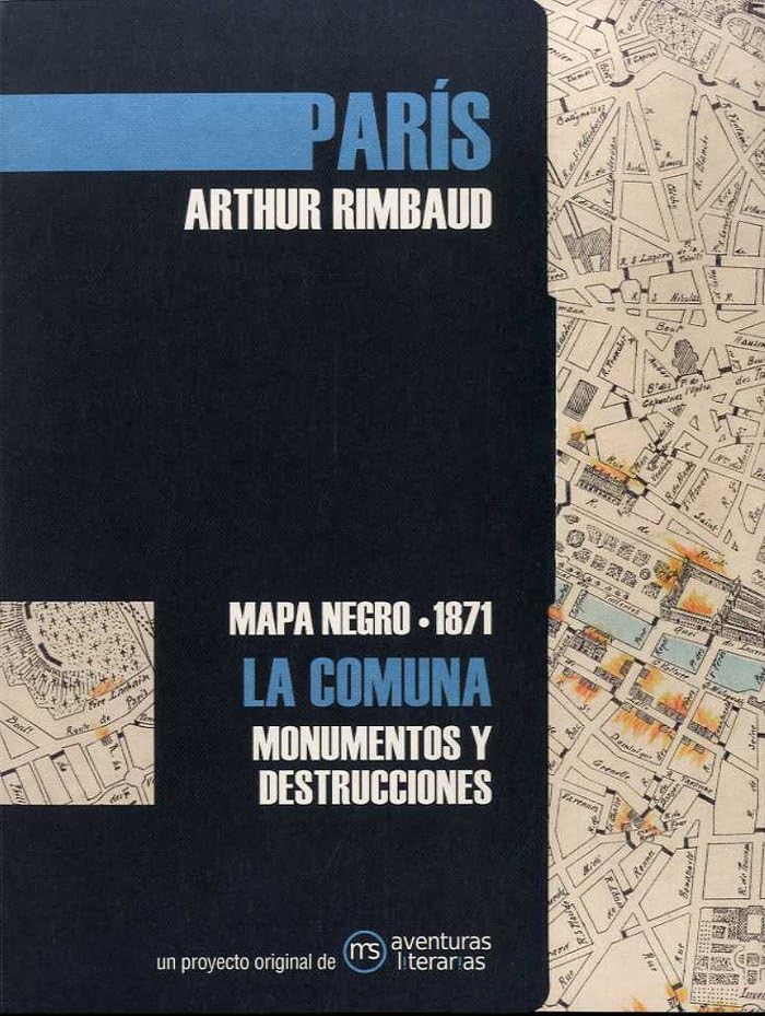 París. La Comuna: Mapa negro 1871 (SIN COLECCION)