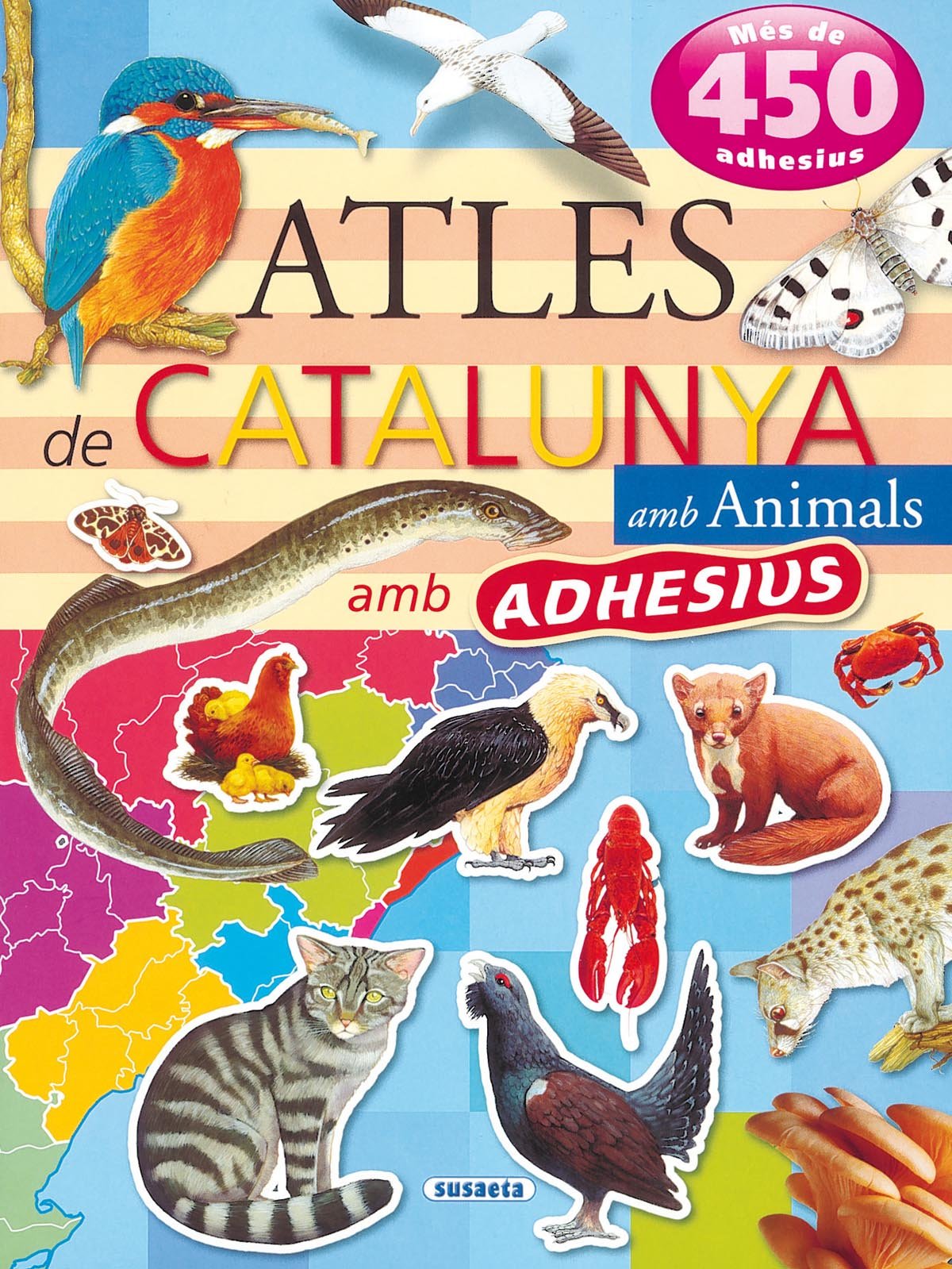 Atles de Catalunya amb animals amb adhesius (Atles D`Animals Amb Adhesius)