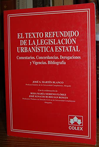 Texto refundido de la legislacion urbanistica estatal
