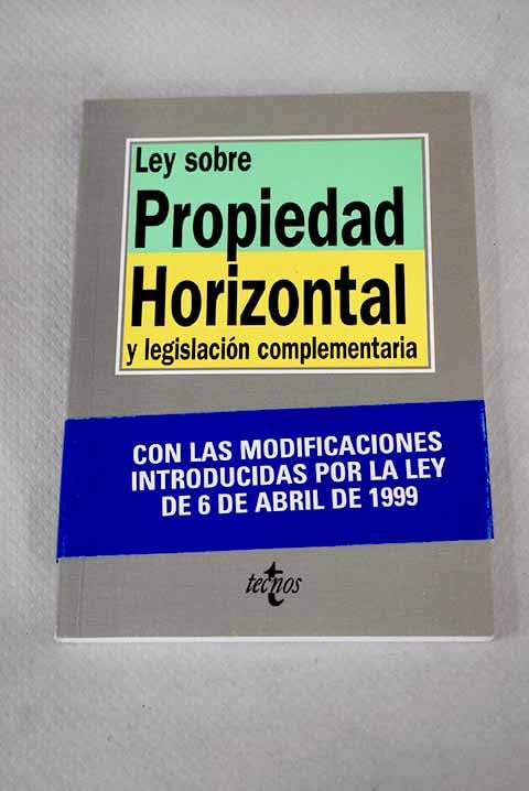 Ley sobre propiedad horizontal