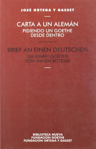 Carta A Un Alemán Pidiendo Un Goethe Desde Dentro (VARIOS FUERA DE COLECCION)