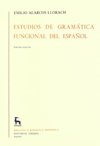 Estudios gramatica funcional español: 147 (VARIOS GREDOS)