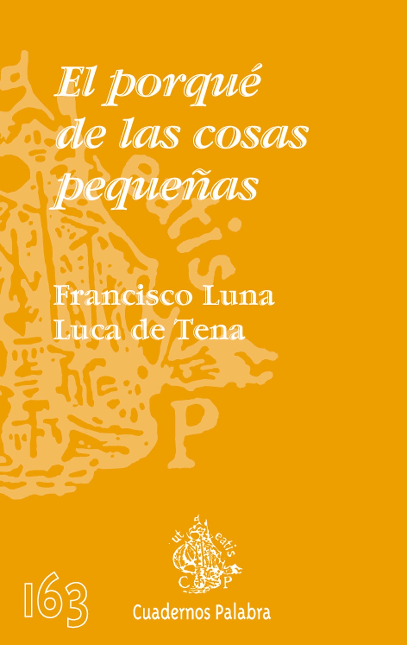 Porque de Las Cosas Pequeﾥas, El: 163 (Cuadernos Palabra)