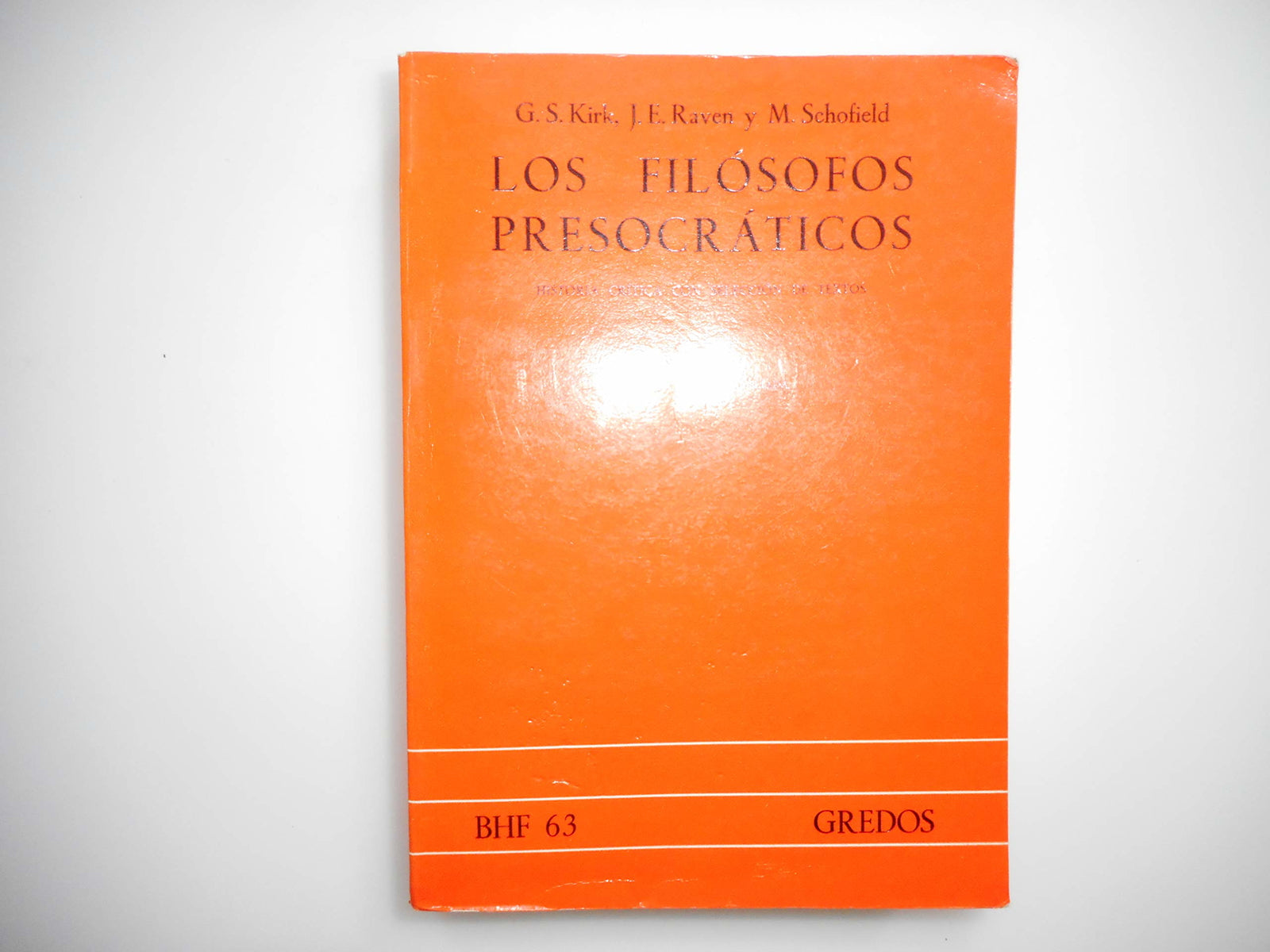 Filosofos presocraticos (historia critic