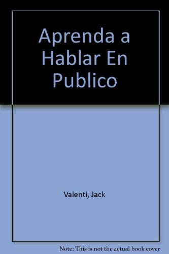 APRENDA A HABLAR EN PUBLICO-MONDADORI (SIN COLECCION)