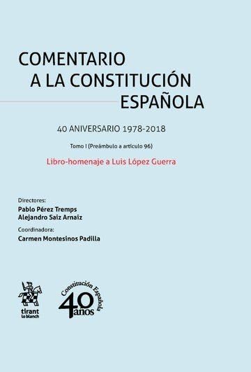 Comentario a la Constitución Española  Libro-homenaje a Luis López Guerra