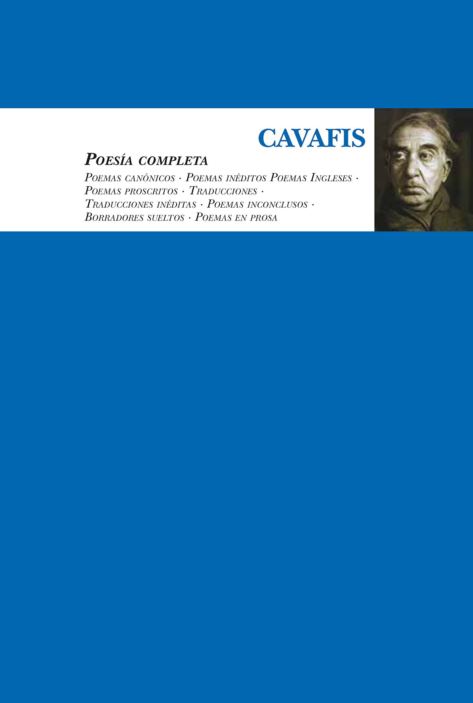 Cavafis. Poesía Completa (BIBLIOTECA LITERATURA UNIVERSAL)