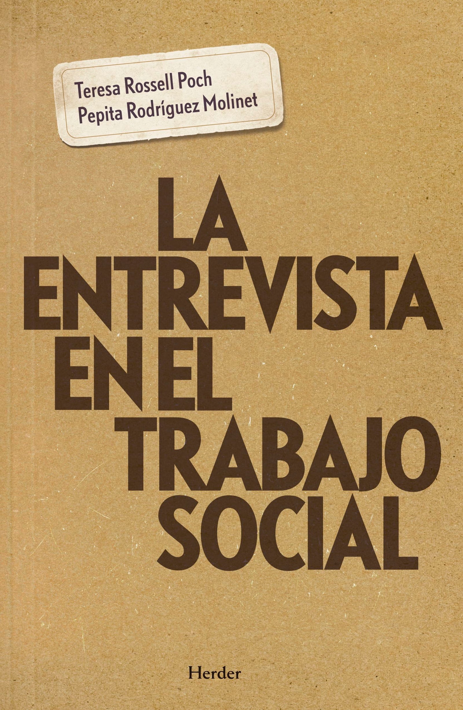Entrevista en el trabajo social, La (fuera de colección)
