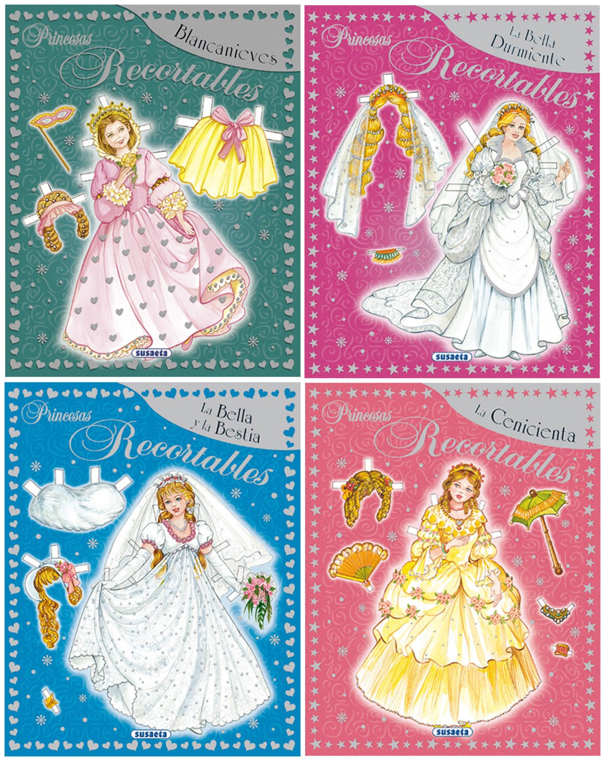 Princesas recortables (4 títulos)