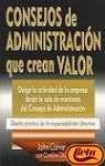 Consejos De Administracion Que Crean Valor