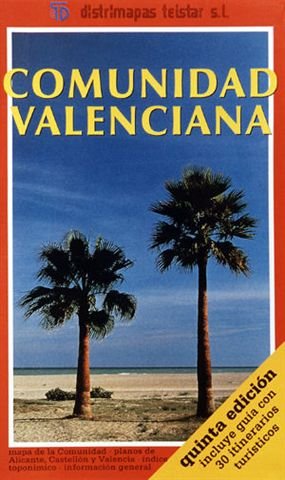 Mapa comunidad valenciana rutas turist.