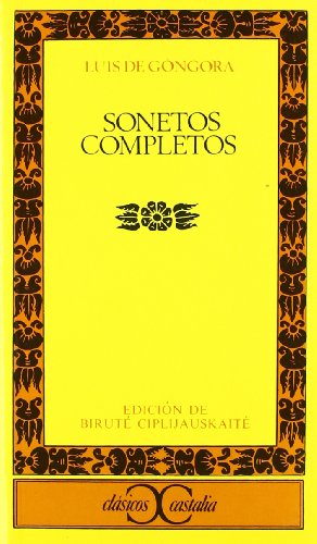 Sonetos completos .: 001 (CLASICOS CASTALIA. C/C.)