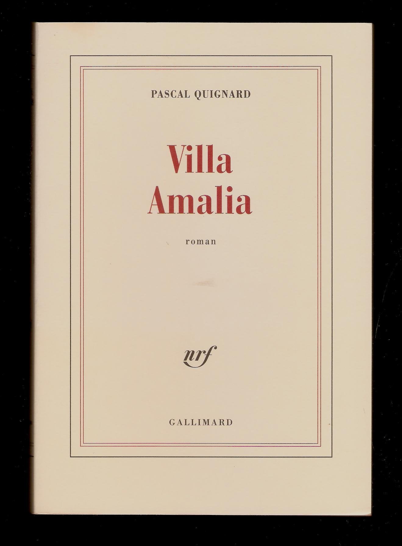 Villa Amalia: 1 (ESPASA NARRATIVA)