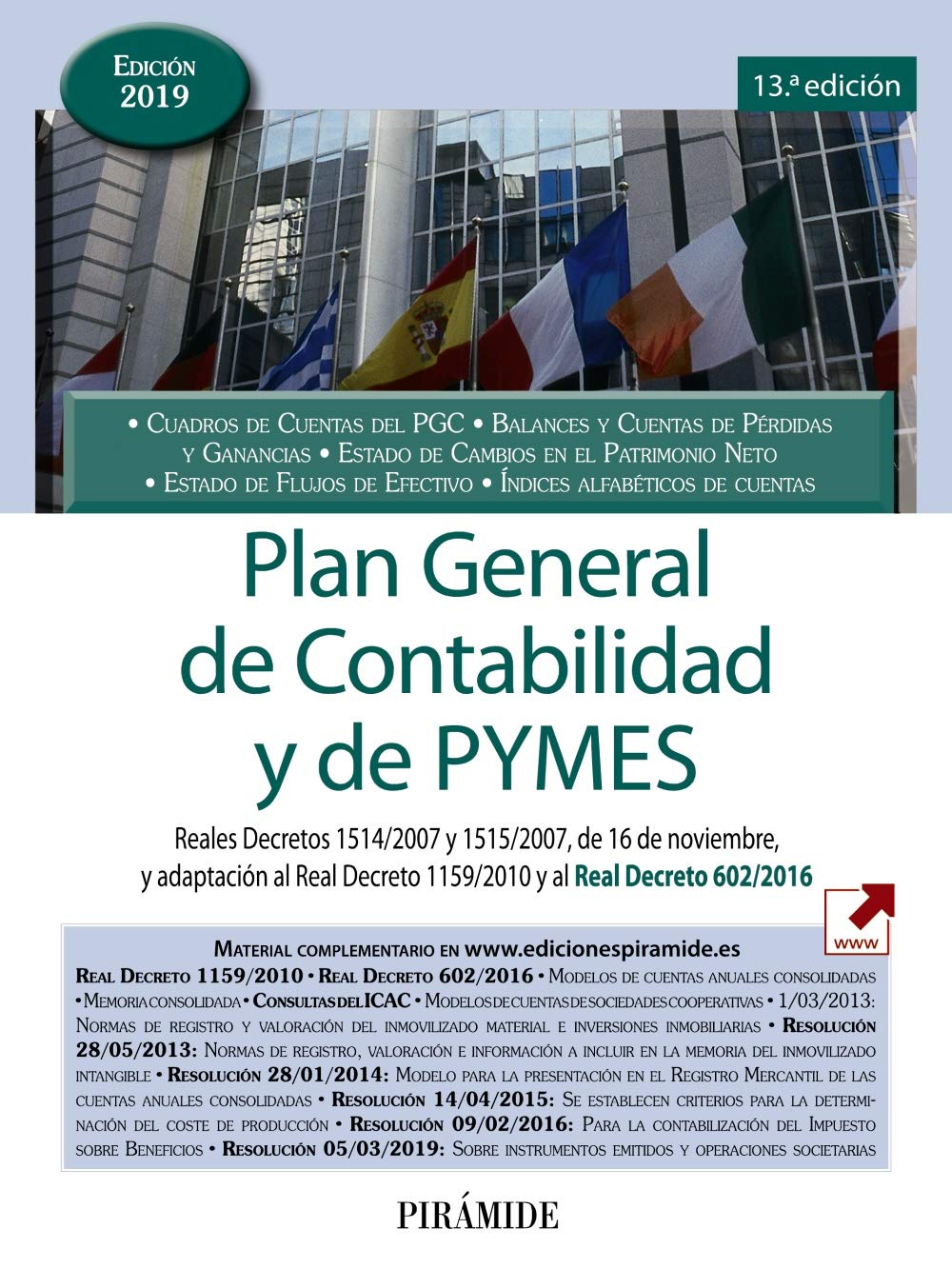 PLAN GENERAL DE CONTABILIDAD Y DE PYMES 13ED. 2019 (ECONOMIA Y EMPRESA)