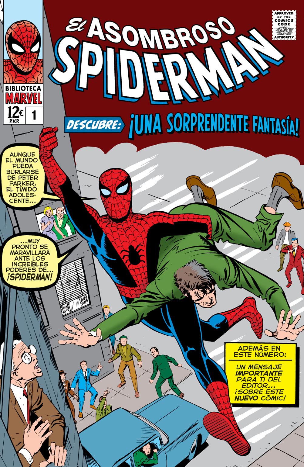 Biblioteca marvel el asombroso spiderman 1. 1962-63: amazing fantasy 15, amazing spider-man 1-4, str
