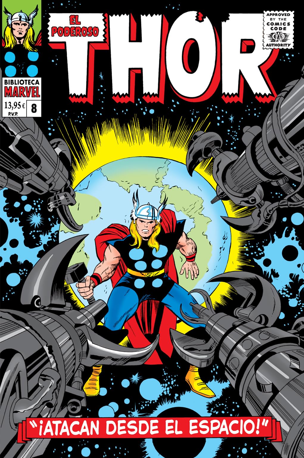 Biblioteca marvel el poderoso thor 8. 1966-67: the mighty thor 131-136, not brand ecch 3 usa