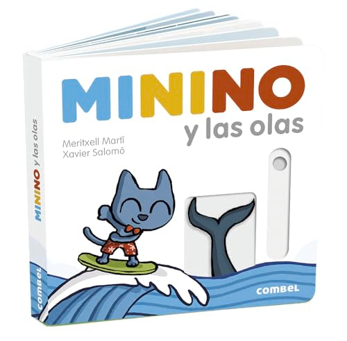 Minino y Las Olas (3) – Cuento infantil interactivo sobre el mar | Libro con mecanismos móviles para primeros lectores