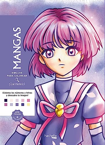Dibujos para colorear. ¡Qué misterio! Mangas (Hachette HEROES - CULTURA POP - Arteterapia)