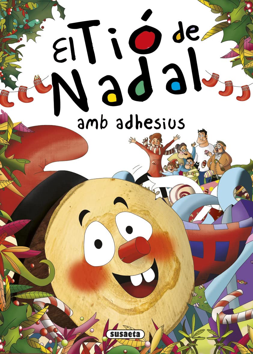 El Tió de Nadal amb adhesius (Contes i tradicions catalanes amb adhesius)