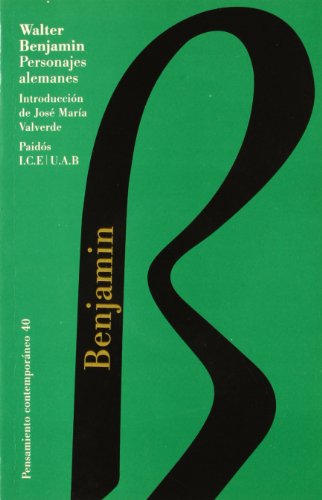 Personajes alemanes: Introducción de José María Valverde: 1 (Pensamiento Contemporáneo)