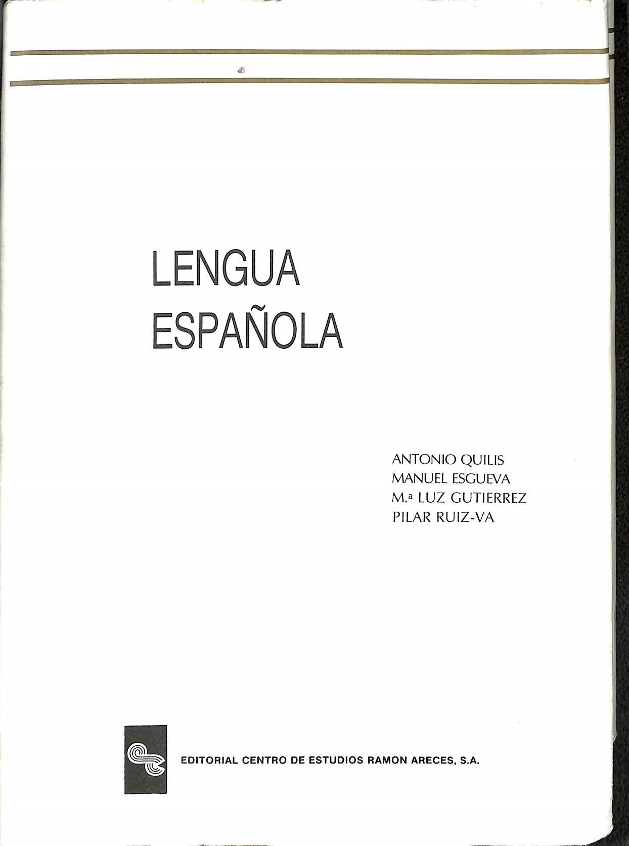 Lengua española