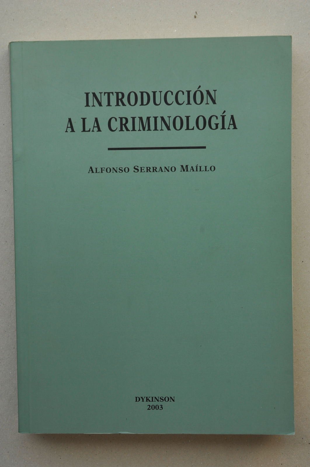 Introducción a la criminología