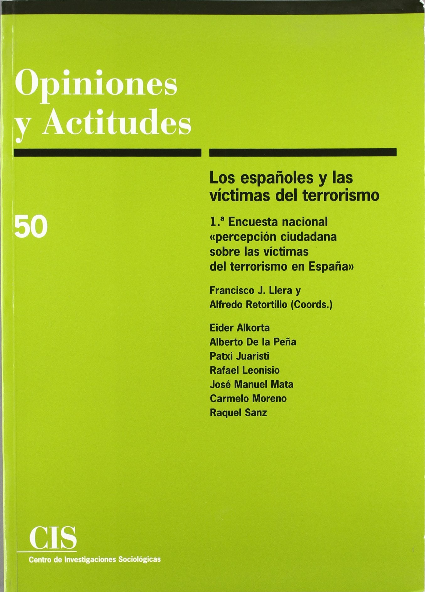 Los españoles y las víctimas del terrorismo