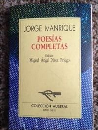 POESIAS COMPLETAS-JORGE MANRIQUE (SIN COLECCION)