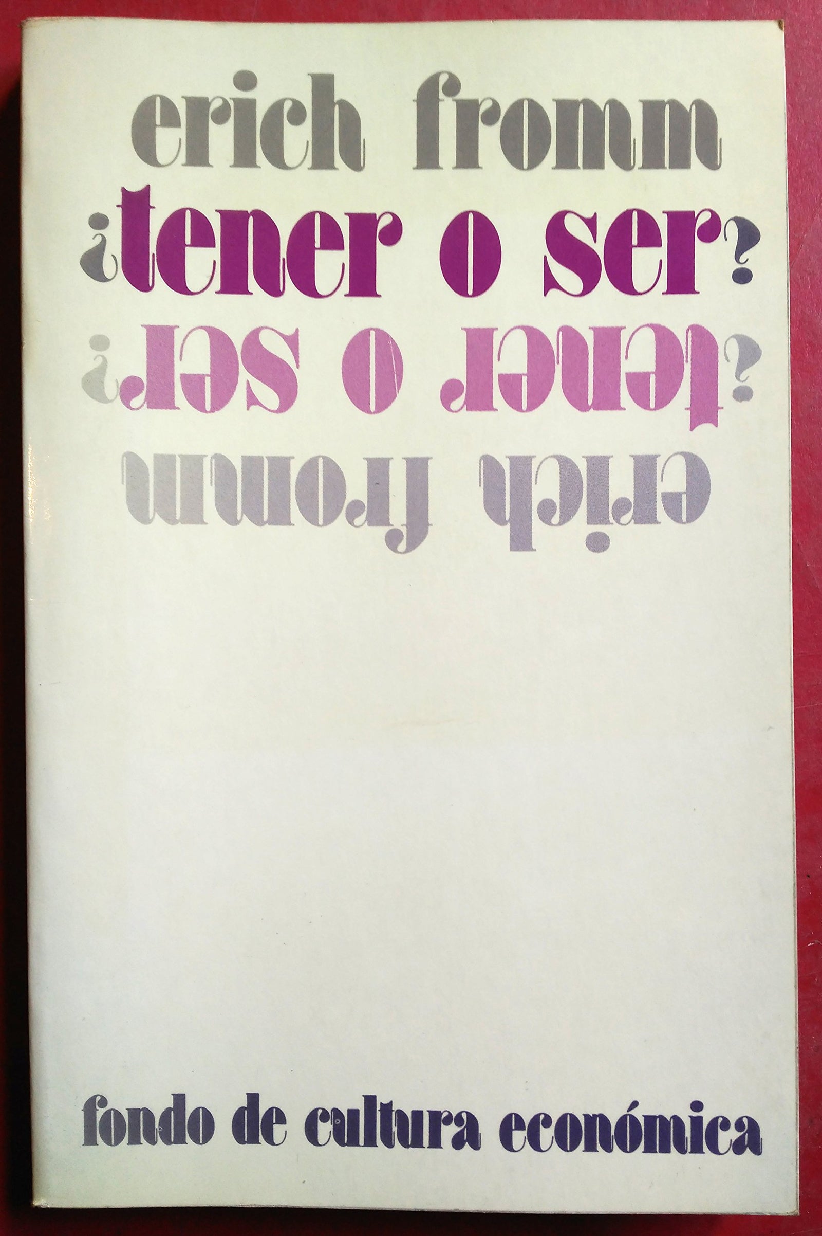 TENER O SER (SIN COLECCION)