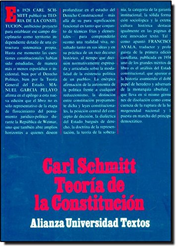 Teoría de la Constitución (Alianza Universidad Textos (Aut))
