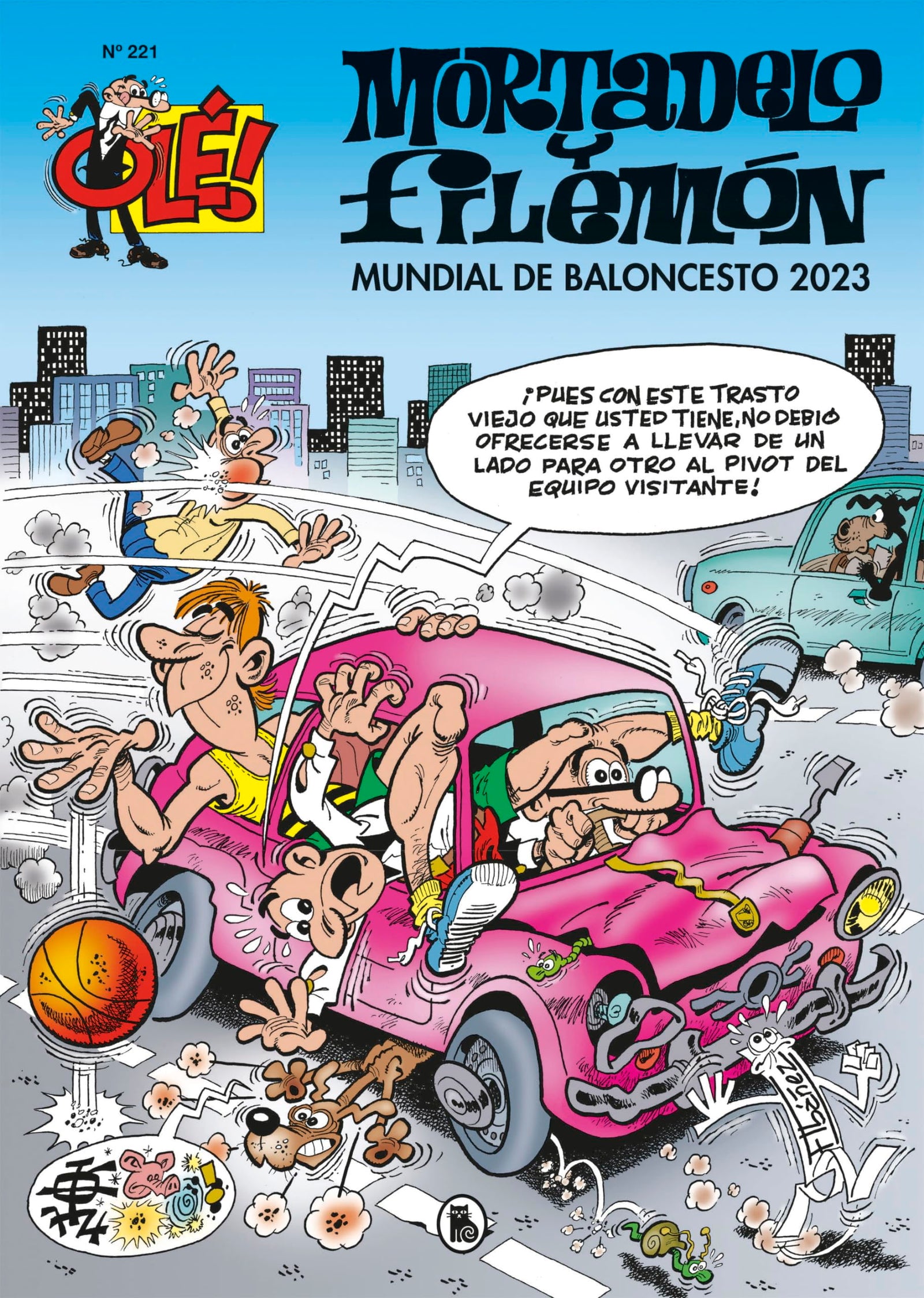 Mundial de baloncesto 2023 (Olé! Mortadelo 221) (Bruguera Clásica)