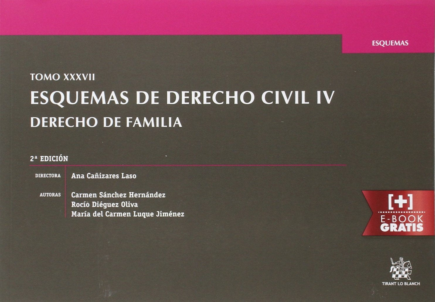 Tomo XXXVII Esquemas de Derecho Civil IV Derecho de Familia 2ª Edición 2016