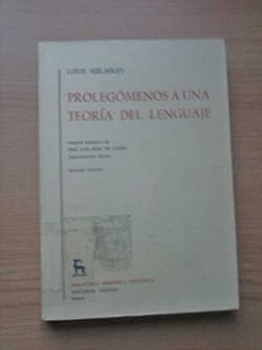 Prolegomenos a una teoria del lenguaje
