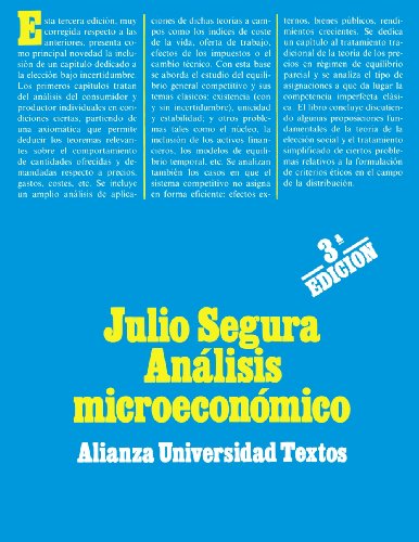 Análisis microeconómico (Alianza universidad textos (AUT))