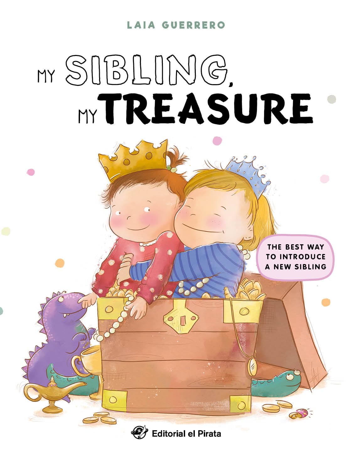My Sibling, My Treasure: Álbum ilustrado en INGLÉS en letra MAYÚSCULA para nuevos hermanos; gestionar la llegada de un hermano; ¡con un juego de buscar y encontrar objetos!