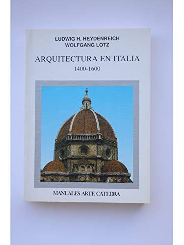 Arquitectura en italia, 1400-1600 / Architecture in Italy, 1400-1600 (Manuales Arte Catedra)
