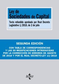 Ley de Sociedades de Capital: Texto Refundido aprobado por Real Decreto Legislativo 1/2010, de 2 de julio (Derecho - Biblioteca De Textos Legales)