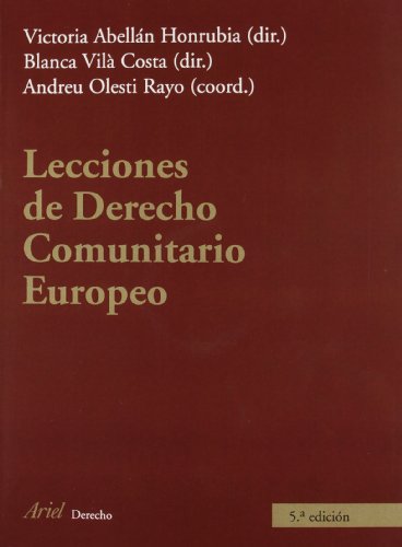 Lecciones de Derecho Comunitario
